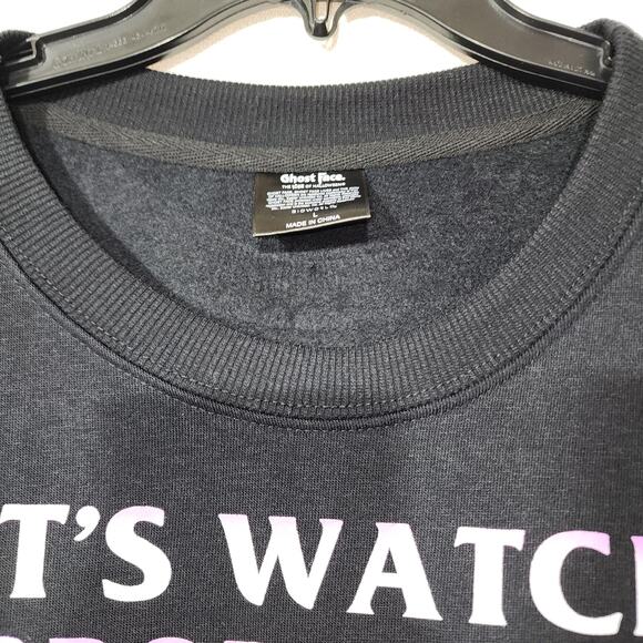 Ghost face black sweatshirt women's size Large - Picture 2 of 5